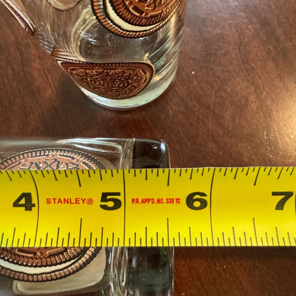 Set of 2 Vintage Oreo Cookie 12oz glass tumblers 5.5” - Picture 9 of 9